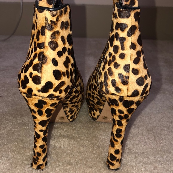 Leopard Print Booties NEW - Picture 6 of 8